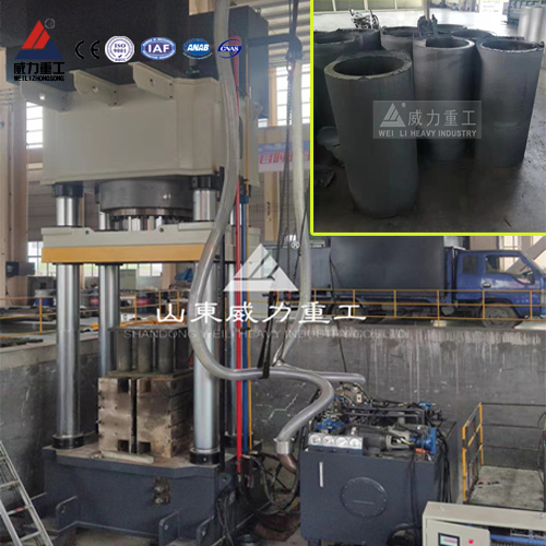 雙工位2000噸坩堝液壓機_碳素坩堝熱壓機