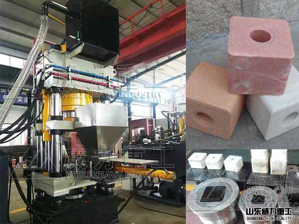 鹽磚液壓機(jī)送料細(xì)節(jié)