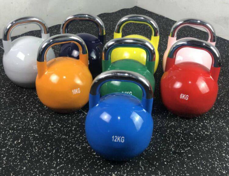 四柱拉伸液壓機壓制健身壺鈴成品