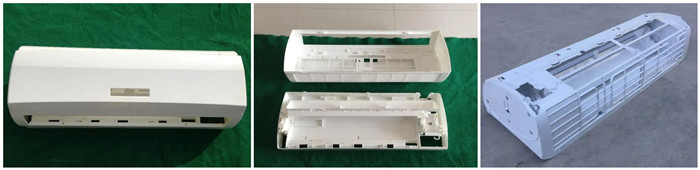 四柱液壓機壓制空調(diào)外殼成品